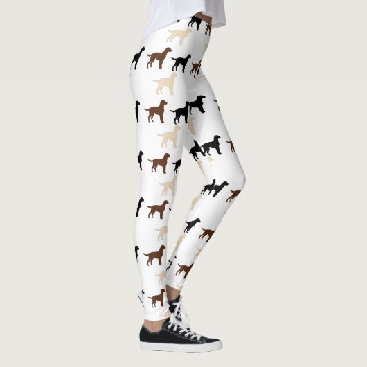 Leggings silhouettes de couleur de labrador retriever (Droite)
