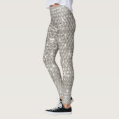 Leggings Silver Metal Parties scintillant unique étincelant (Gauche)