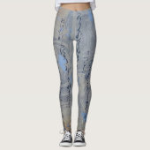 Leggings Silvery Art Calligraphie (Devant)