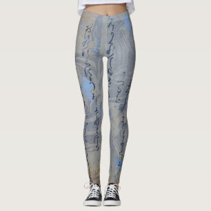 Leggings Silvery Art Calligraphie