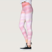 Leggings Simple aquarelle minimale rose ajoutez logo entrep (Gauche)