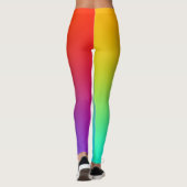 Leggings Simple Arc en ciel coloré (Dos)