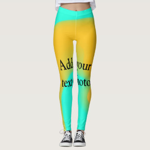 Leggings Simple coulée de marbre acrylique ajoutez votre te