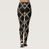 Leggings Simple Elegant Moderne Or Motif marocain | (Dos)