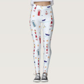 Leggings Simple et amusant Nautique (Devant)