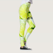Leggings Simple jaune citron vert ajouter nom minimum perso (Droite)