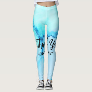 Leggings simple minimum calligraphy thank you add nam