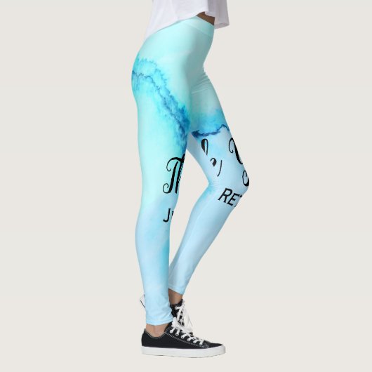 Leggings simple minimum calligraphy thank you add nam (Droite)