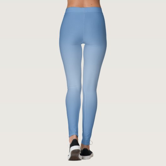 Leggings Simple moderne bleu marine dégradant (Dos)