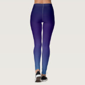 Leggings Simple moderne bleu marine dégradant (Dos)