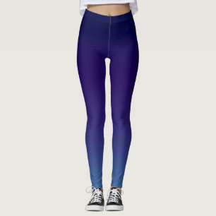 Leggings Simple moderne bleu marine dégradant
