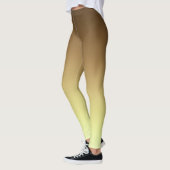 Leggings Simple moderne Brown or couleur dégradé (Gauche)