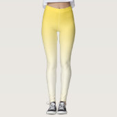 Leggings Simple moderne Jaune de couleur Gradient (Devant)