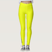 Leggings Simple moderne Neon Fluorescent Jaune (Devant)