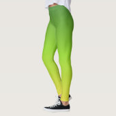 Leggings Simple moderne vert jaune dégradé (Gauche)