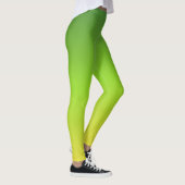 Leggings Simple moderne vert jaune dégradé (Droite)