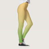 Leggings Simple moderne vert jaune orange dégradé (Droite)