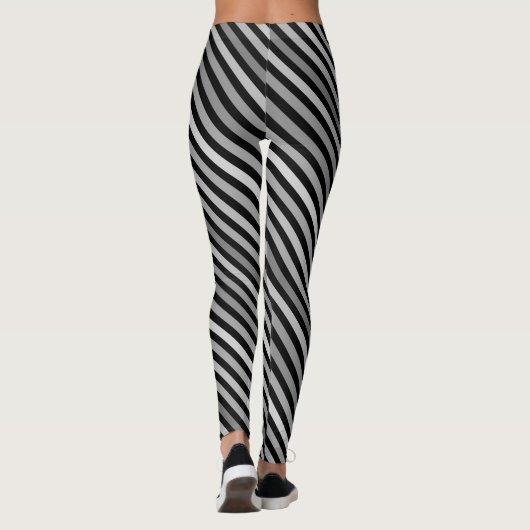 Leggings simple, rayé, motif, rayures, minimaliste (Dos)