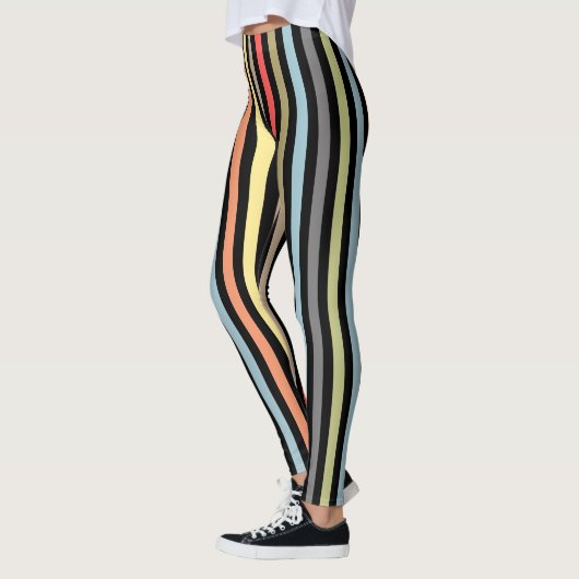 Leggings simple, rayé, motif, rayures, minimaliste (Gauche)