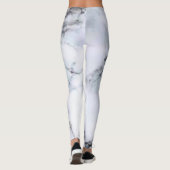 Leggings Simple rayures de couleur minimale coussin vert vi (Dos)