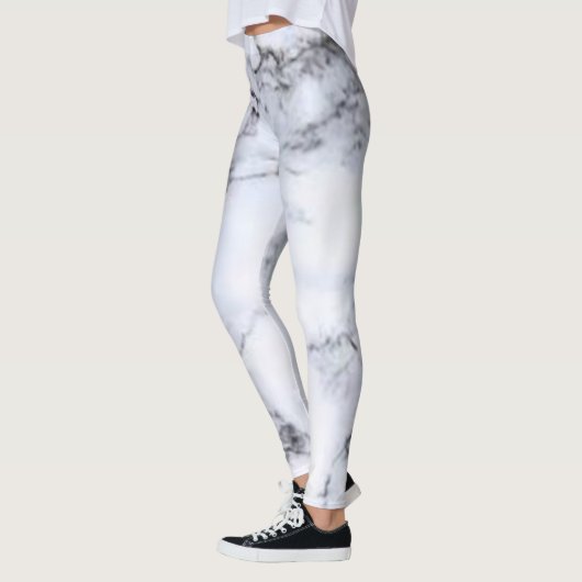 Leggings Simple rayures de couleur minimale coussin vert vi (Gauche)