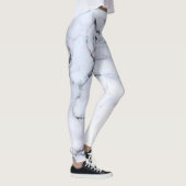 Leggings Simple rayures de couleur minimale coussin vert vi (Droite)