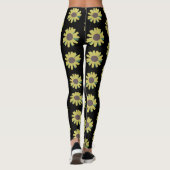 Leggings Simple Sunflower Botanical Yoga Motif Leging (Dos)