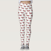 Leggings Simple Weiner Chien Dachshund Chien Motif (Devant)