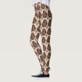 Leggings Singe sculpté dans une noix de coco Rétro Kitsch C (Gauche)