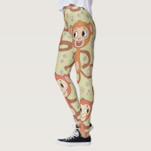 Leggings Singes caricaturaux mignons (Gauche)