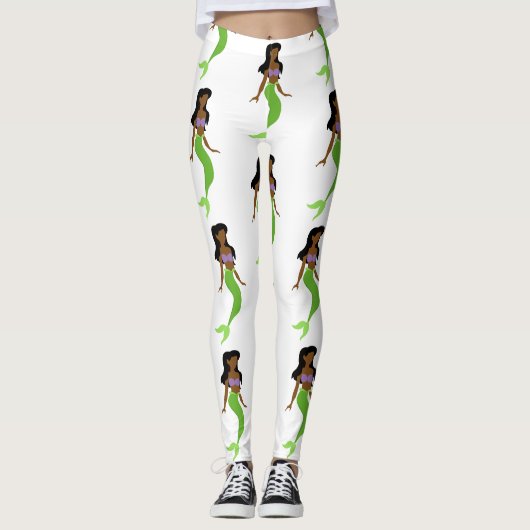 Leggings sirène africaine (Devant)