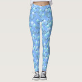 Leggings Sirène bleu clair (Devant)