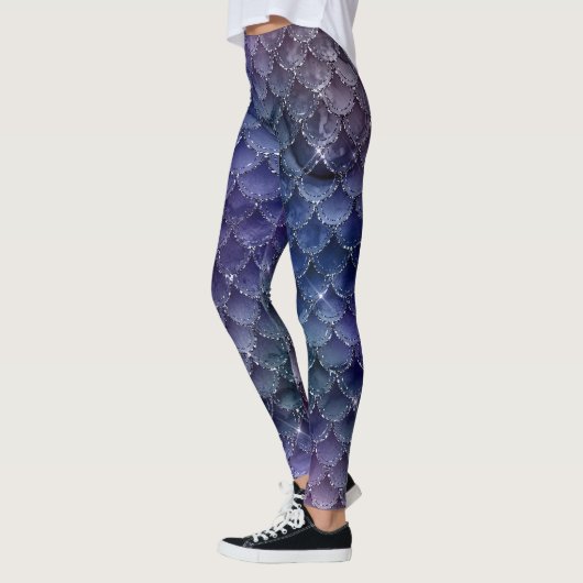 Leggings Sirène de lavande pourpre (Gauche)