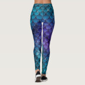 Leggings Sirène de poisson personnalisée (Dos)