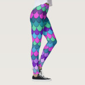 Leggings Sirène multicolore colorée (Droite)