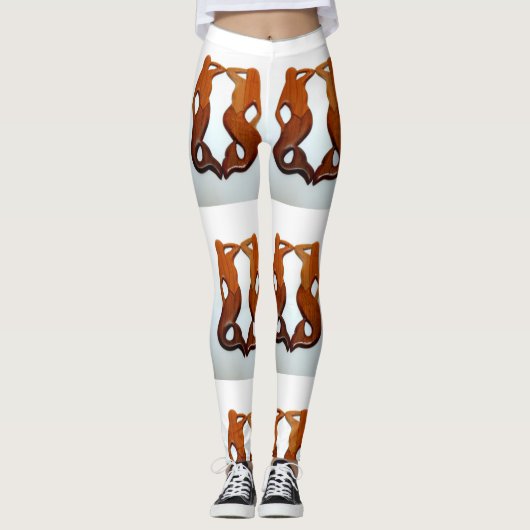Leggings sirène rousse jumelle (Devant)
