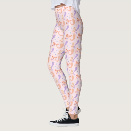 Leggings Sirènes | Cute Pastel Bubbles Motif (Gauche)