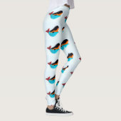 Leggings sirènes de brune de bleu-queue blanches (Droite)