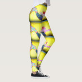 Leggings sirènes en mosaïque rose Thunder_Cove jaune (Droite)
