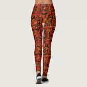 Leggings Skateboard Lingo Orange (Dos)