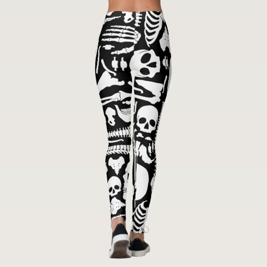 Leggings Skeleton des os humains (Dos)