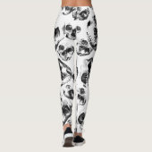 Leggings Skeleton Skull Art Pattern (Dos)