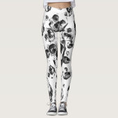 Leggings Skeleton Skull Art Pattern (Devant)