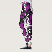 LEGGINGS SKULETONS B&W BUNNY (Gauche)