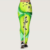 Leggings Slices Kiwi : Vibrant et frais (Dos)