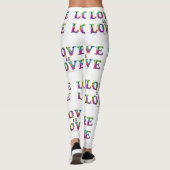 Leggings SlipperyJoe amour est l'amour goutte à goutte de f (Dos)