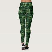 Leggings SlipperyJoe's 69 code binaire dynamique ordinateur (Dos)