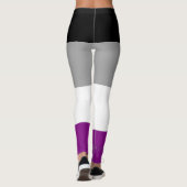 Leggings SlipperyJoe's asexual pride flag emphasizing inclu (Dos)