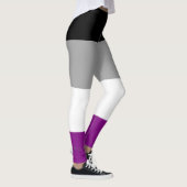 Leggings SlipperyJoe's asexual pride flag emphasizing inclu (Droite)