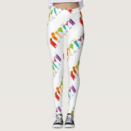 Leggings SlipperyJoe's cheers alcools cocktails LGBTQIA gay (Devant)